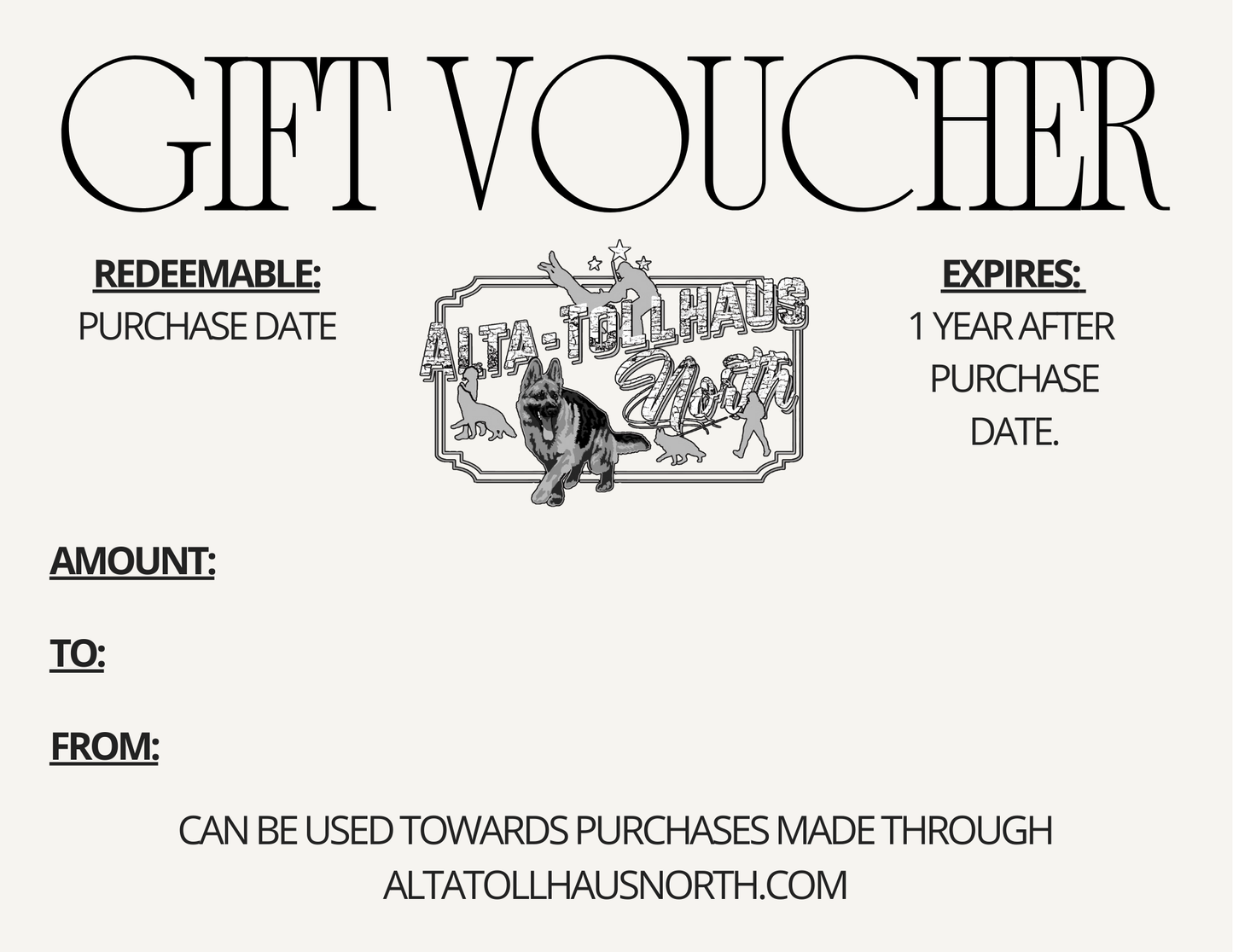 Alta-Tollhaus North Gift Card