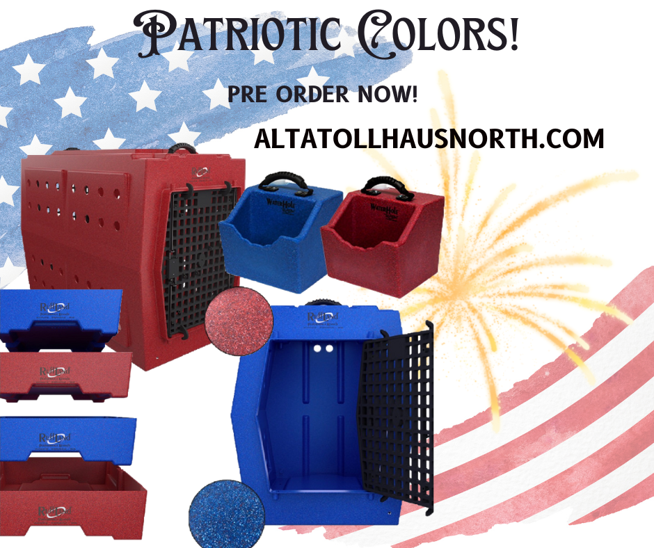 MEDIUM-Patriotic BLUE Kennel